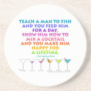 MARTINI ZEN - Happy for a Lifetime Coaster Sandstein Untersetzer