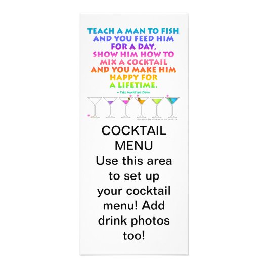 MARTINI ZEN - Happy for a Lifetime Rack Card Werbekarte (Vorne)