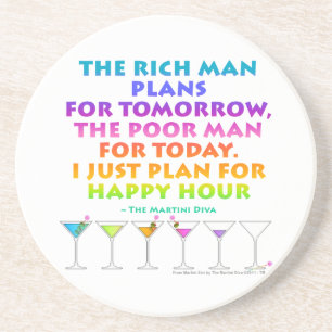 MARTINI ZEN - Untersetzer für Happy Hour Planung