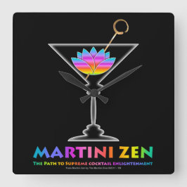 MARTINI ZEN WALL CLOCK QUADRATISCHE WANDUHR