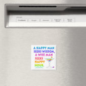 MARTINI ZEN: Wise Man sucht glückliche Stunden Mag Magnet (In Situ (Geschirrspüler))