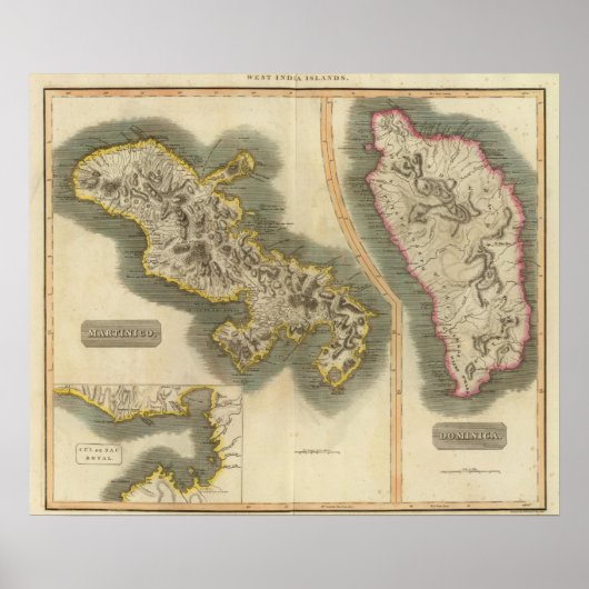 Martinico, Dominica Poster (Vorne)