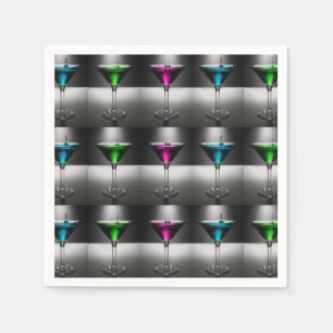 Martiniglascocktail-Party-Servietten Serviette