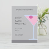 Martinipink, Honoring the Bride to be..., Augus... Einladung (Stehend Vorderseite)