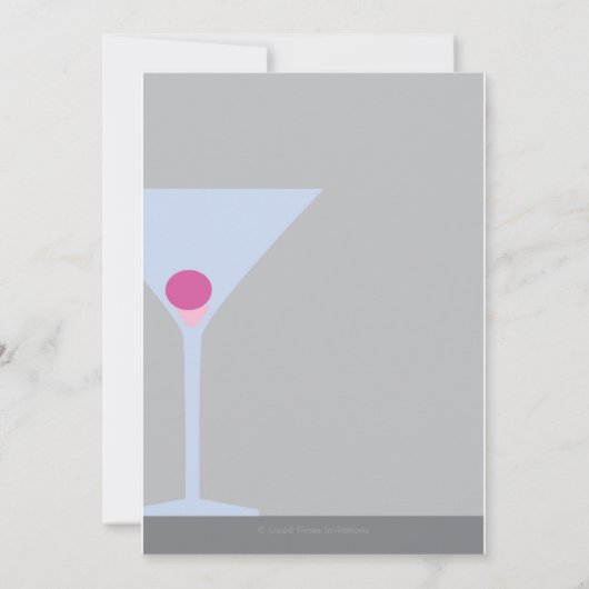 Martinipink, Honoring the Bride to be..., Augus... Einladung (Rückseite)