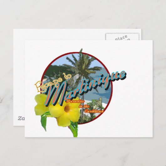 Martinique2 Postkarte (Vorne/Hinten)