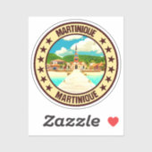 Martinique Aufkleber (Blatt)