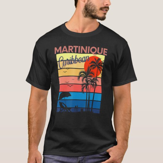 Martinique Caribbean Paradise Beautiful Ocean Beac T-Shirt (Vorderseite)