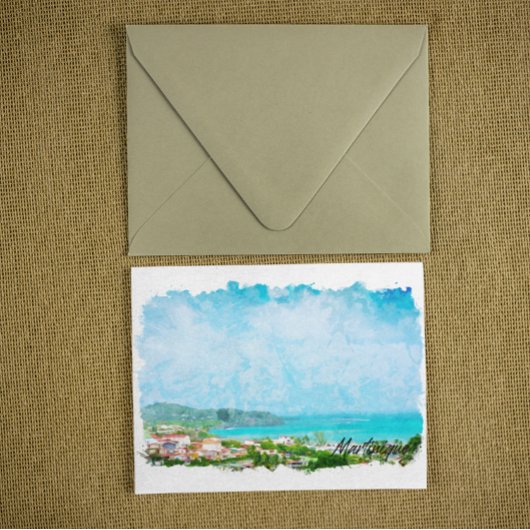 Martinique Caribbean Tropical Island Postkarte