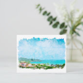 Martinique Caribbean Tropical Island Postkarte (Stehend Vorderseite)