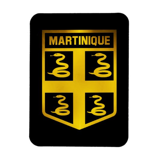 Martinique Emblem Magnet (Vertikal)