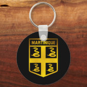 Martinique Emblem Schlüsselanhänger (Vorderseite)