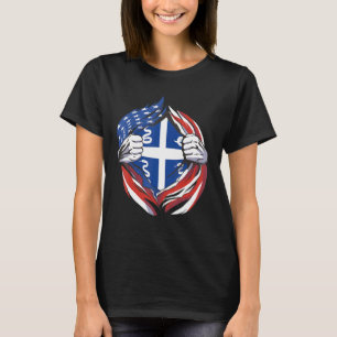 Martinique Flag Amerikanischer Stolz auf meinen Ma T-Shirt