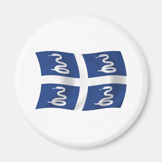 Martinique Flag Magnet (Vorne)
