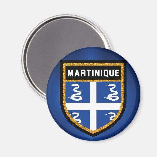 Martinique Flag Magnet (Vorderseite/Rückseite)