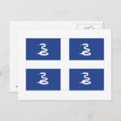 Martinique Flag Postkarte (Vorne/Hinten)