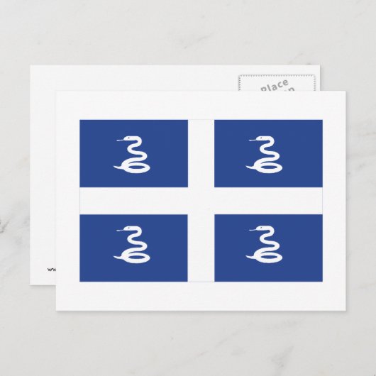 Martinique Flag Postkarte (Vorne/Hinten)