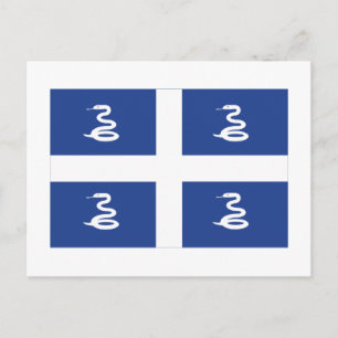 Martinique Flag Postkarte