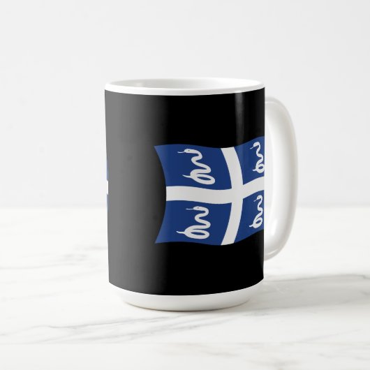 Martinique Flag Tasse (VorderseiteRechts)
