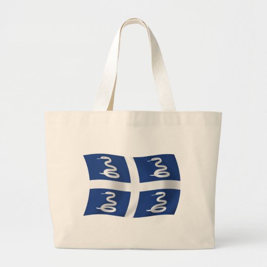 Martinique Flag Tote Bag Jumbo Stoffbeutel (Vorne)