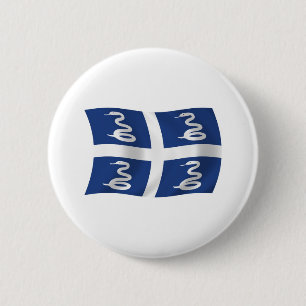 Martinique-Flagge-Button Button