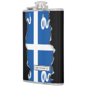 Martinique-Flagge Flachmann (Links)