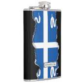 Martinique-Flagge Flachmann (Rechts)