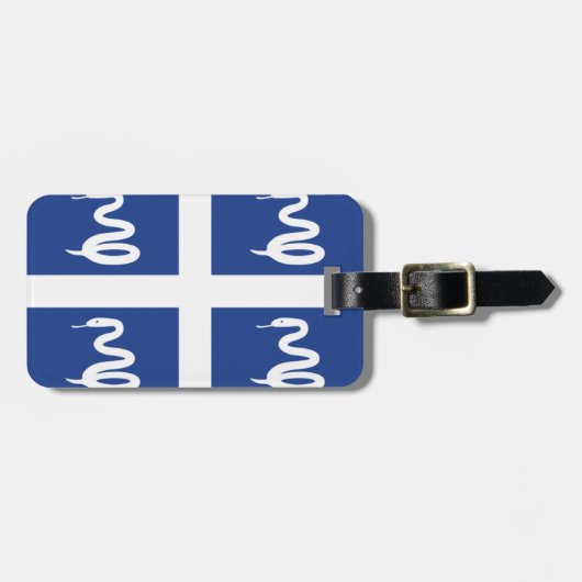 Martinique-Flagge Gepäckanhänger (Vorderseite horizontal)