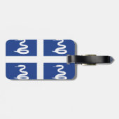 Martinique-Flagge Gepäckanhänger (Rückseite horizontal)