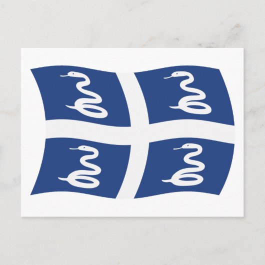 Martinique-Flagge Postkarte (Vorderseite)