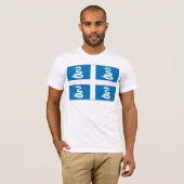 Martinique-Flaggen-T - Shirt (Vorne ganz)