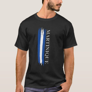 Martinique-Flaggenfarben Streifen T-Shirt