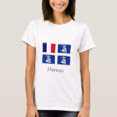 Martinique-Flaggent-shirt T-Shirt (Vorderseite)
