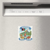 Martinique-Insel-Souvenir Magnet (In Situ (Geschirrspüler))