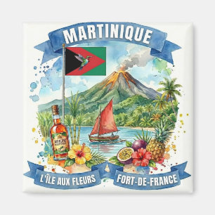 Martinique-Insel-Souvenir Magnet