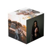 Martinique Karibik Blume Vier Paar Fotos Würfel (Rückseite Schrägansicht)