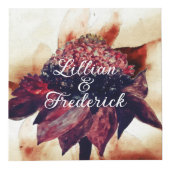 Martinique Karibik Blume Vier Paar Fotos Würfel (Vorderseite)