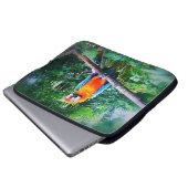 Martinique Macaw Laptopschutzhülle (Vorne Knopf)