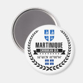 Martinique Magnet (Vorderseite/Rückseite)