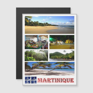 Martinique - Mosaik - Magnetkarte
