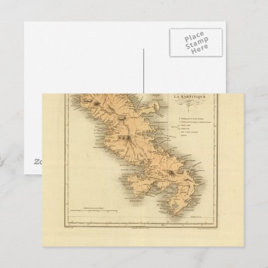 Martinique Postkarte (Vorne/Hinten)