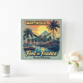 MARTINIQUE QUADRATISCHE WANDUHR (Zuhause)