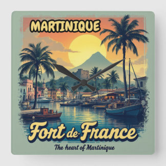MARTINIQUE QUADRATISCHE WANDUHR