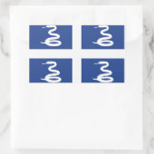 Martinique Rechteckiger Aufkleber (Tasche)