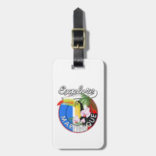 Martinique Reise Logo Gepäckanhänger