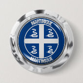 Martinique Round Emblem Button (Vorderseite)
