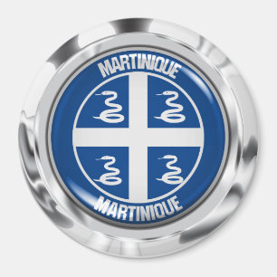 Martinique Round Emblem Magnet