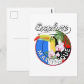 Martinique Travel-Logo Postkarte (Vorne/Hinten)
