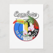 Martinique Travel-Logo Postkarte (Vorderseite)
