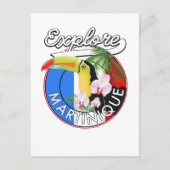 Martinique Travel-Logo Postkarte (Vorderseite)